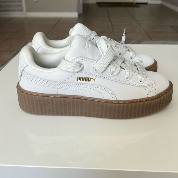 PUMA X FENTY Women’s CREEPER PHATTY SNEAKERS Warm White Puma 8 - Picture 2 of 9